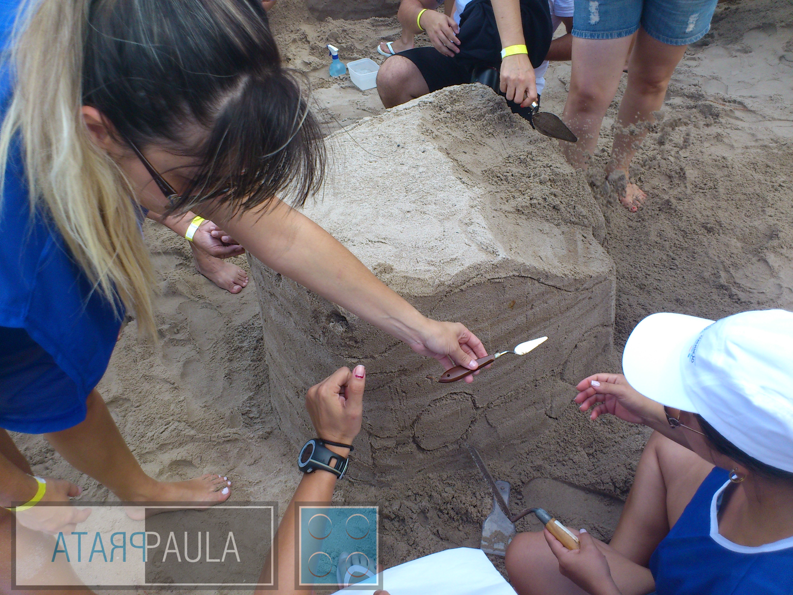 Atividade com escultura em Areia