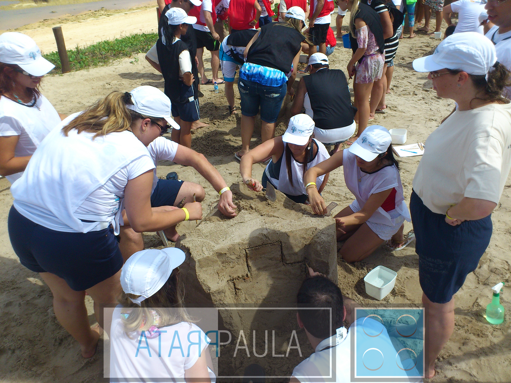 Atividade com escultura em Areia