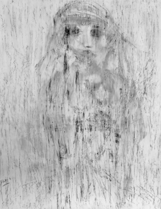 146x114cm,huile et fusain