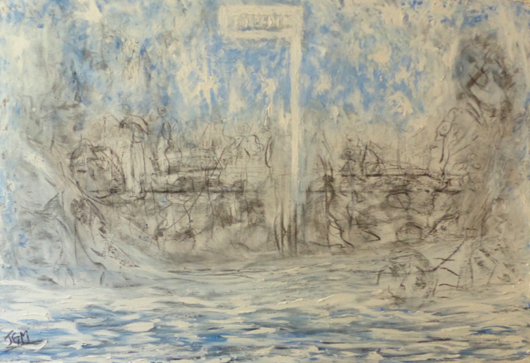 Sans Titre 89x130cm, huile