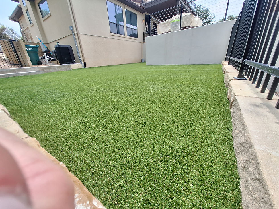 Artificial Lawn landscape Spicewood, Texas