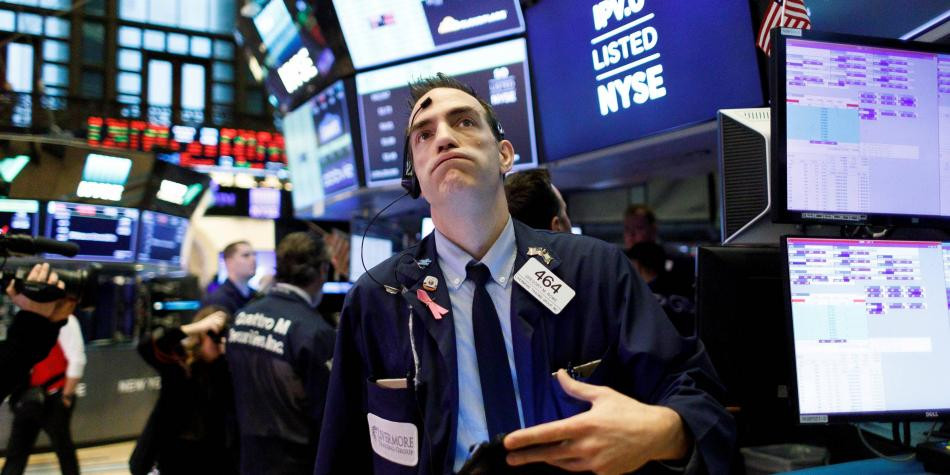 Wall street down