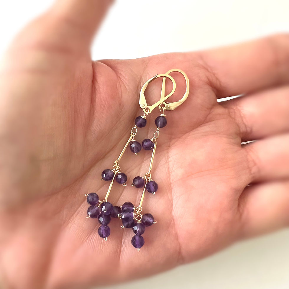 Thumbnail: Amethyst earrings アメジストピアス
