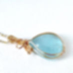 サムネイル： レムリアンマーメイドネックレス#5 Lemurian marmaid necklace-Blue Topaz 