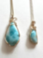 サムネイル： Larimar 1 ラリマーネックレス