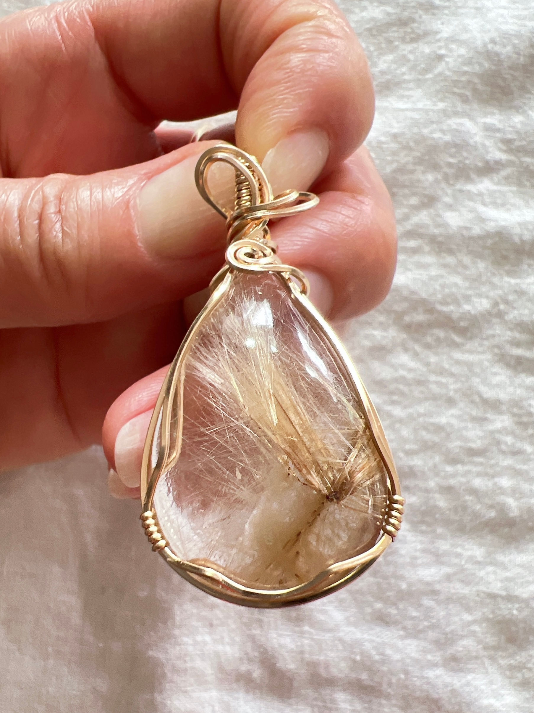Rutile quartz 1 ルチルクォーツネックレス