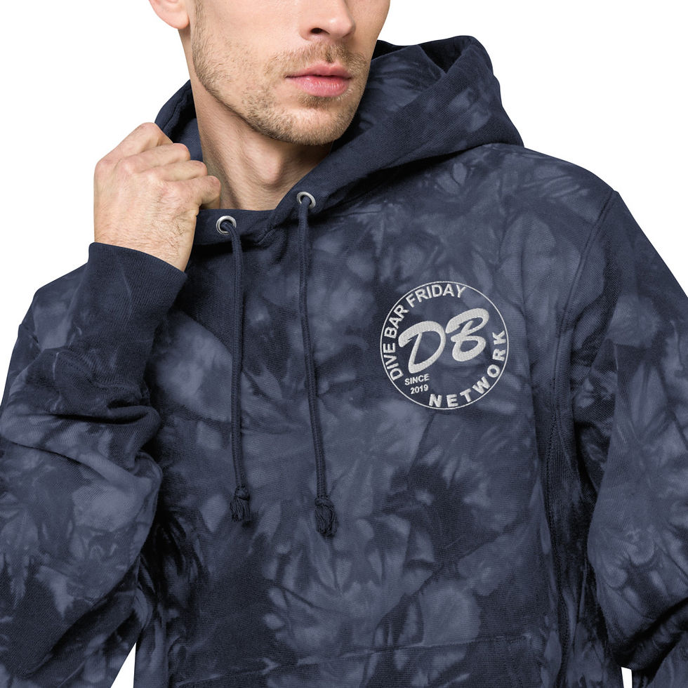 Thumbnail: Official Dive Bar Friday Network - Unisex Champion tie-dye hoodie
