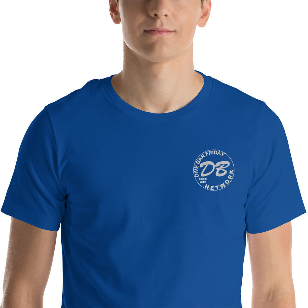 Thumbnail: Embroidered Dive Bar Friday Network Short-sleeve unisex t-shirt