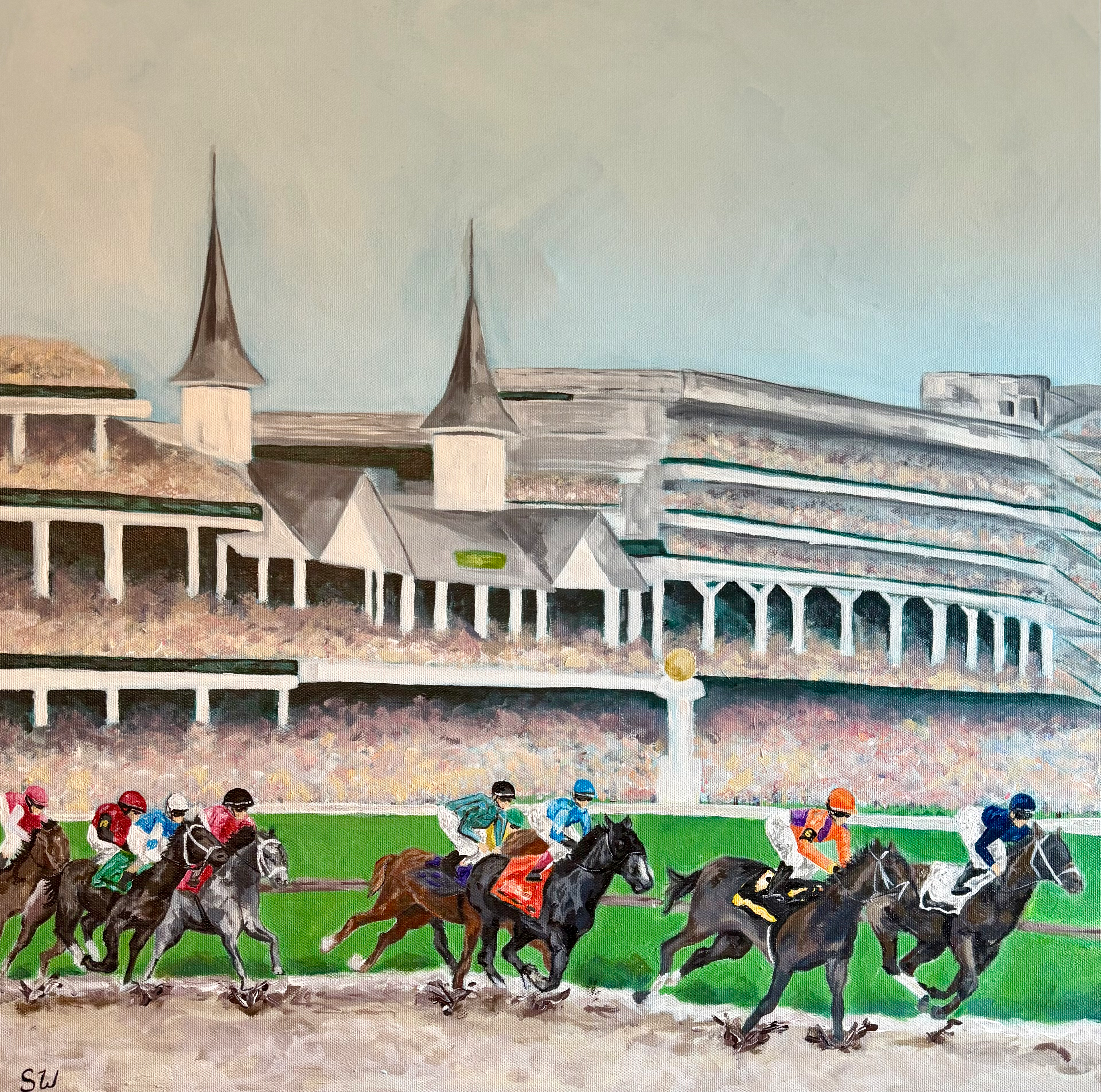 “First Turn” 24x24