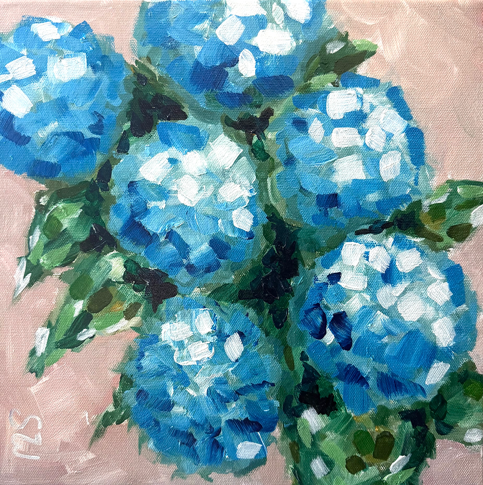 "Oak Bluffs Dusty Blues" Print