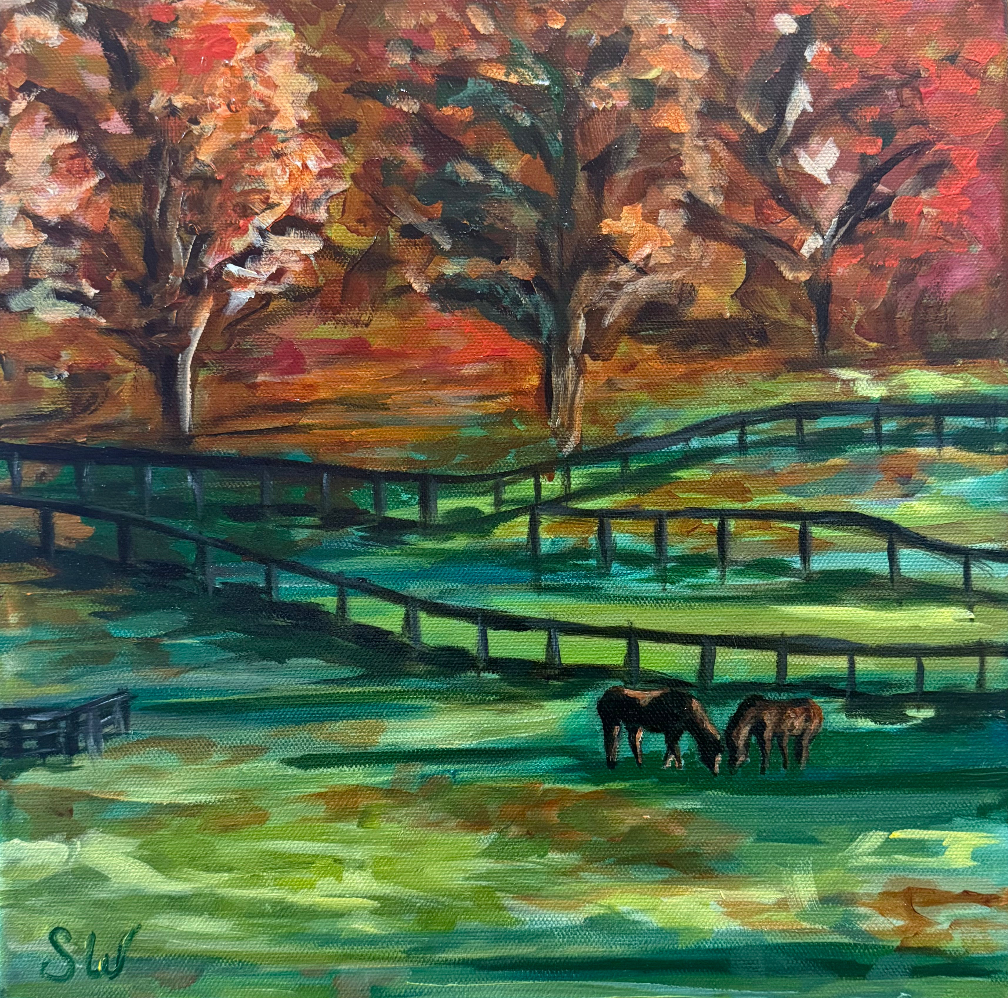 “Autumn Pasture” 12x12