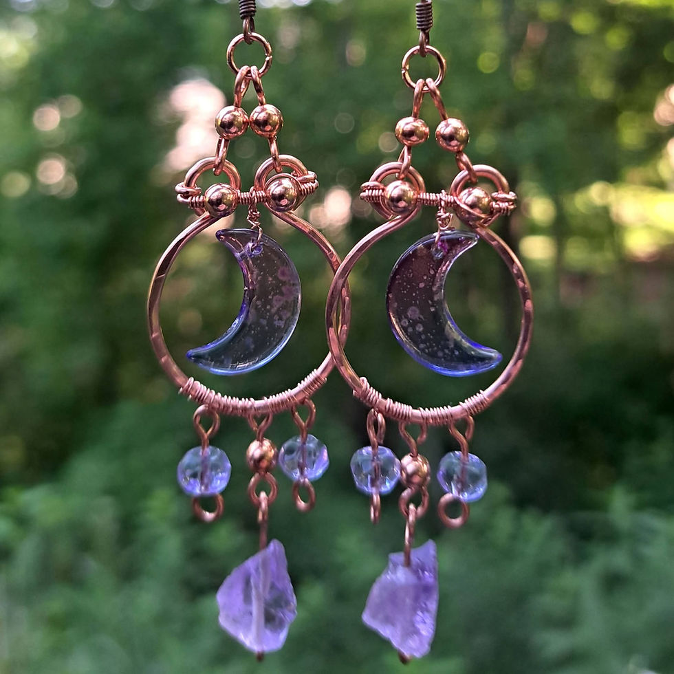 Thumbnail: Purple Moon Earrings