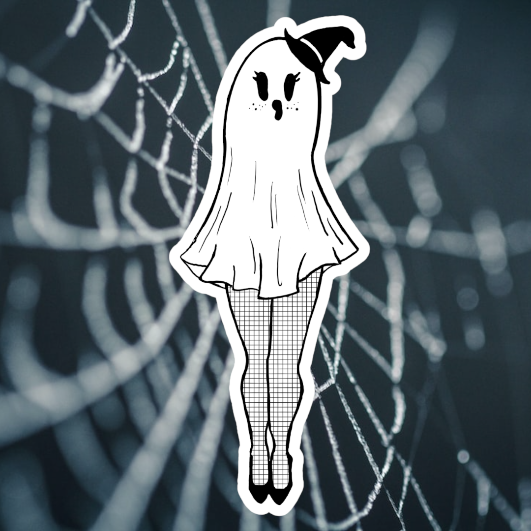 Sexy Ghost Sticker