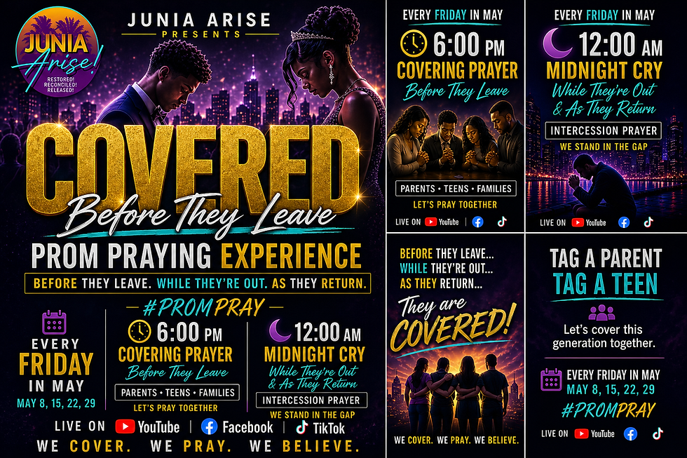 PROM PRAYING - "COVERED" - BEFORE THEY LEAVE