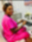 New beginnings nurse sitting at computer