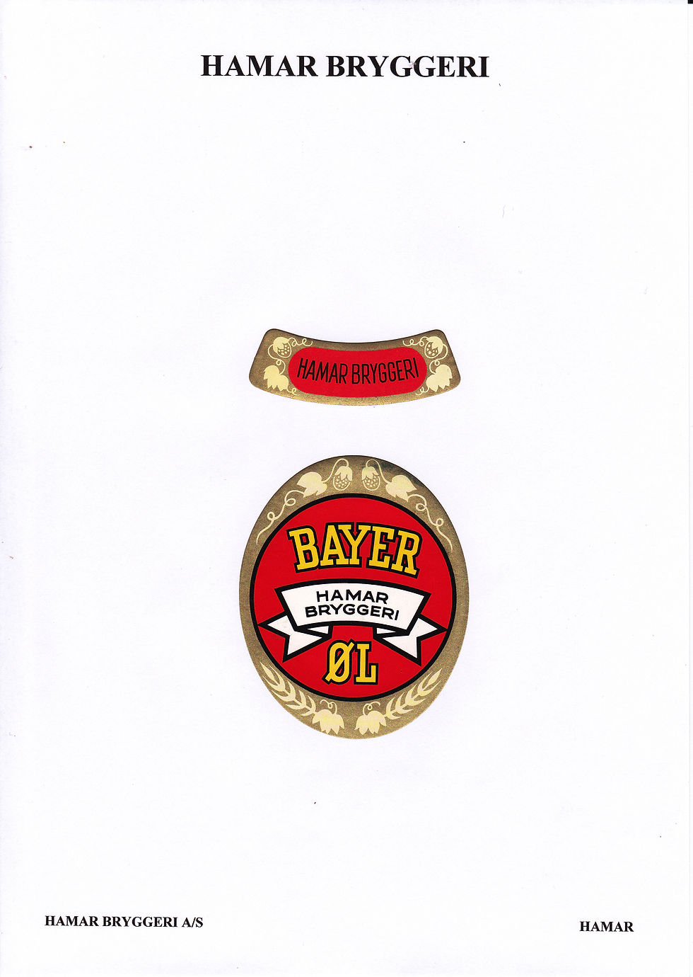 Etikett Bayer øl
