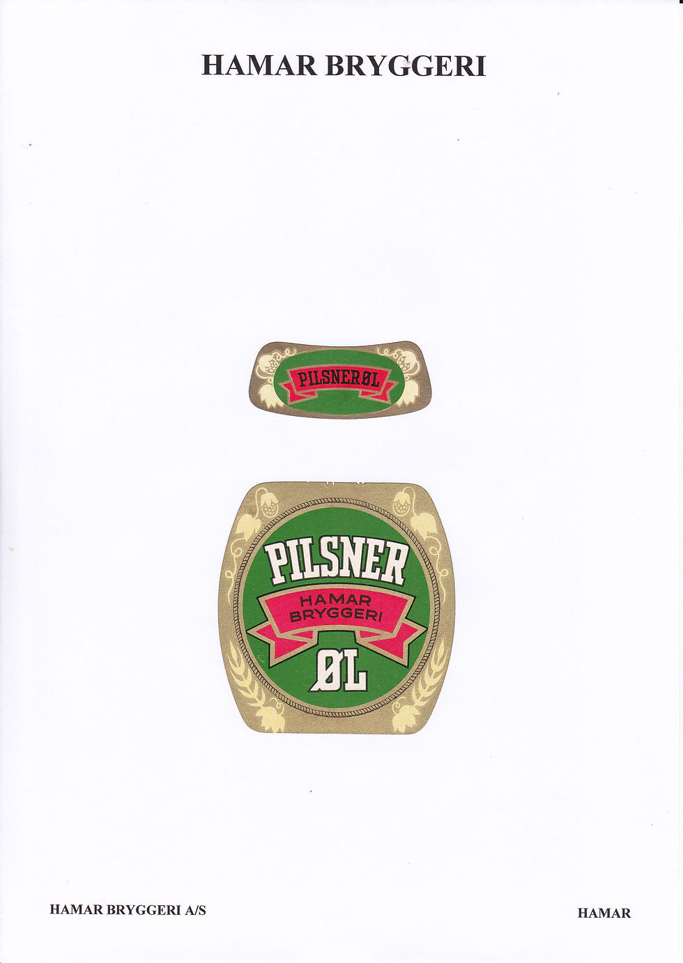 Etikett Pilsner øl
