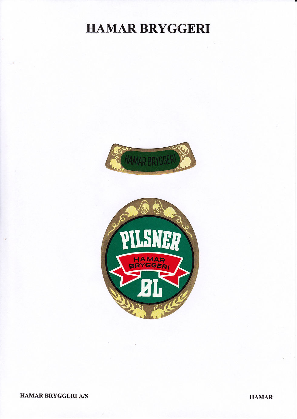 Etikett Pilsner øl