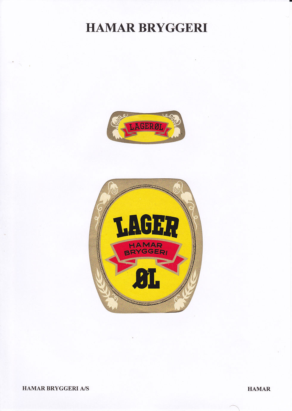 Etikett Lager øl