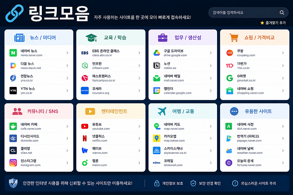 링크모음이란? 효율적인 정보 관리와 활용 방법
