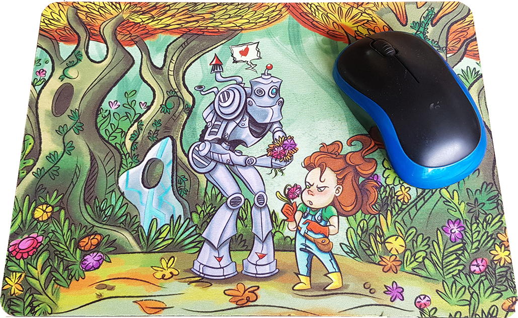 Mouse pad "Flower picking"