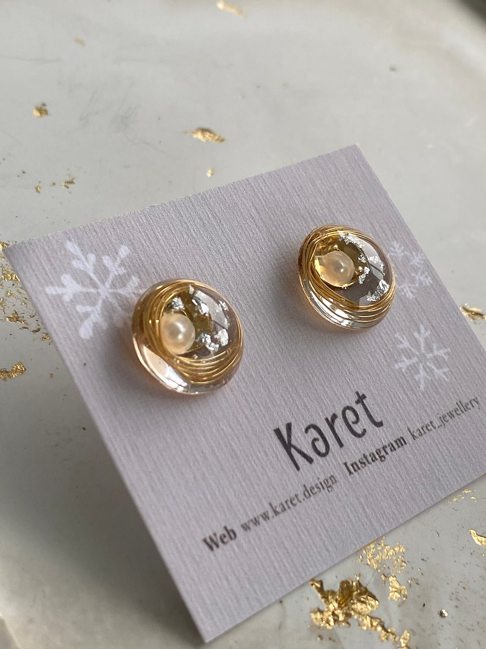 Thumbnail: BirdsNest pearl stud