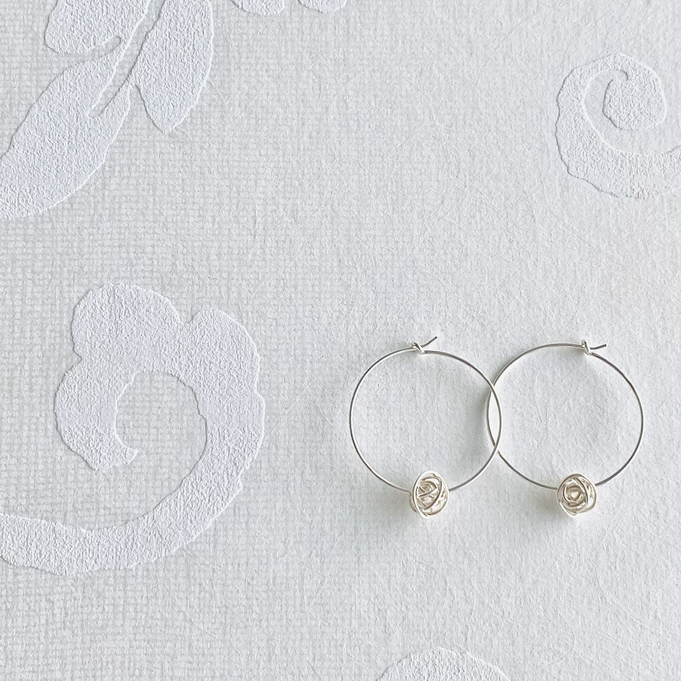 Thumbnail: BirdsNest Silver Hoop