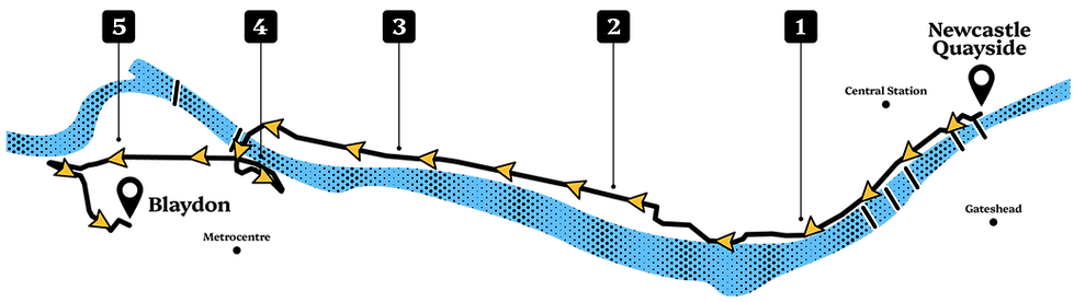 Blaydon Race Map