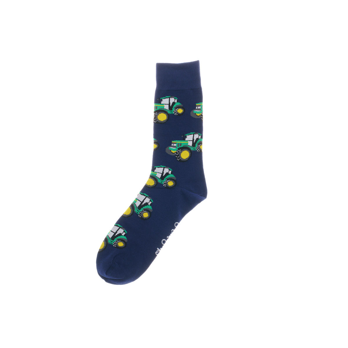 Navy and Green Socks