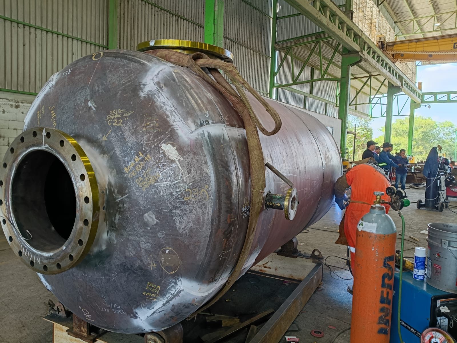 Fabricación de un tanque a presión