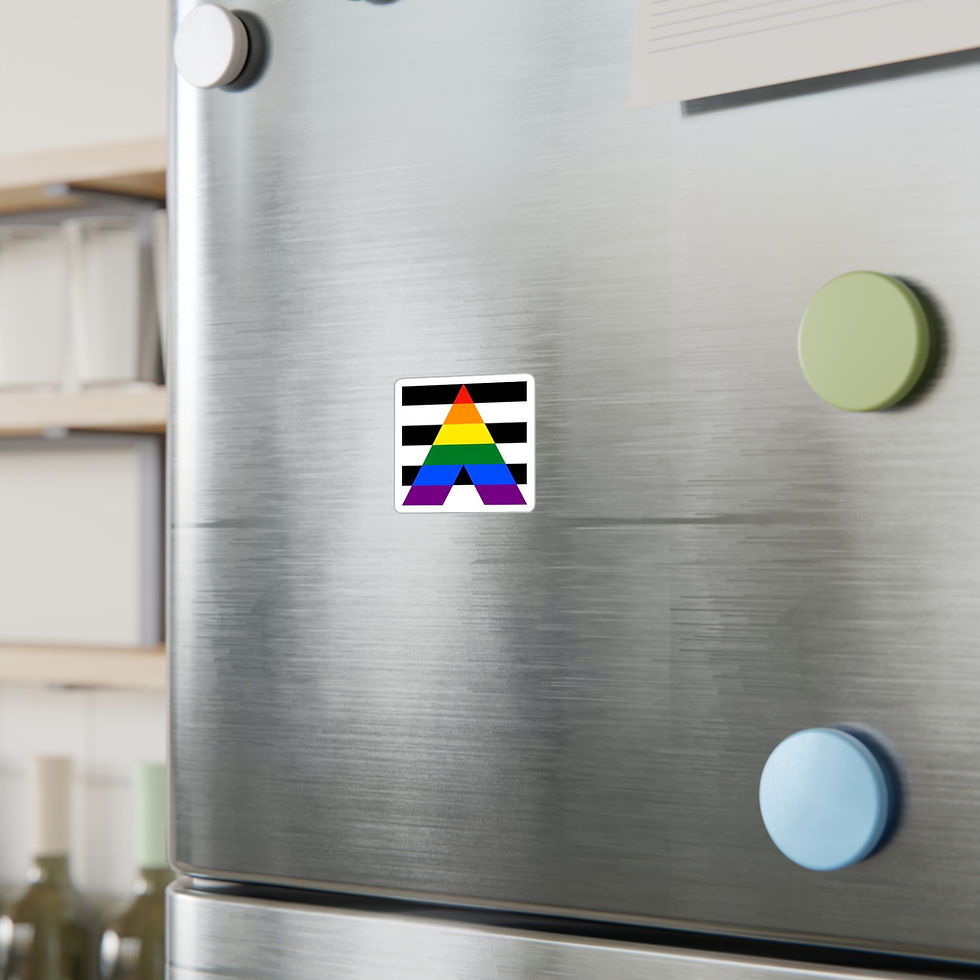 Thumbnail: LGBTQ Ally Flag Vinyl Sticker - FREE SHIPPING