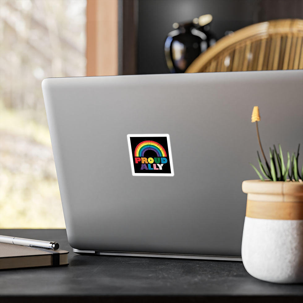 Thumbnail: Proud Ally LGBTQ Vinyl Sticker - FREE SHIPPING