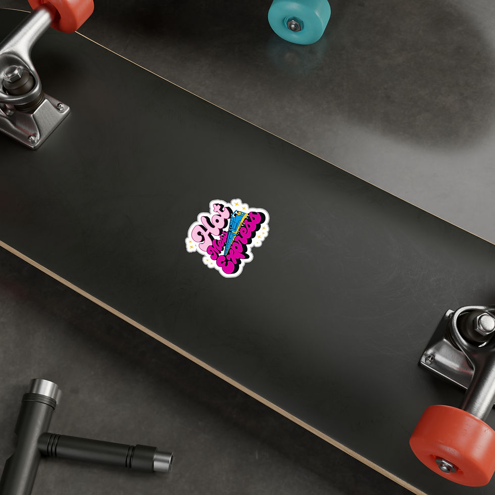 Thumbnail: Hot Mess Express with Train Vinyl Sticker - FREE SHIPPING