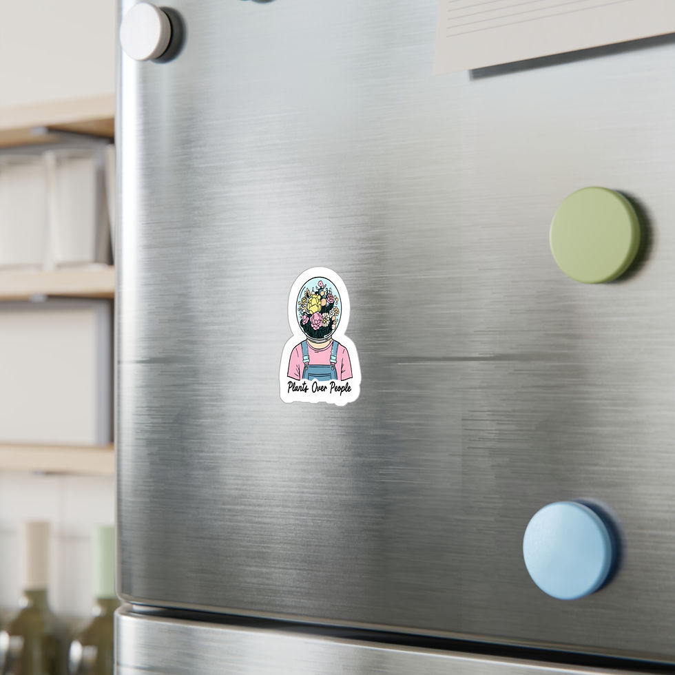 Thumbnail: Plants over People Vinyl Sticker - FREE SHIPPING