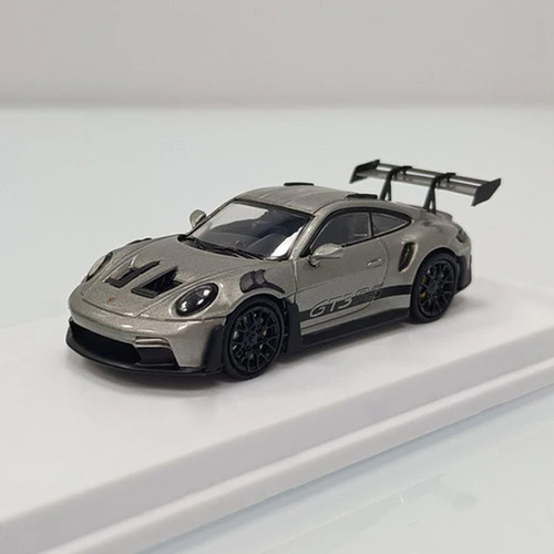 PORSCHE 911 992 GT3 RS GT SILVER GRAY 1/64 SCALE DIECAST CAR MODEL