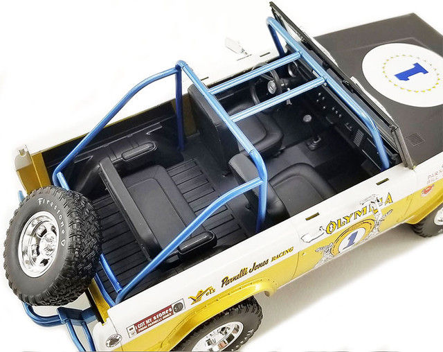 Thumbnail: 1970 FORD BRONCO BAJA BIG OLY TRIBUTE 1/18 DIECAST CAR BY GREENLIGHT 51405