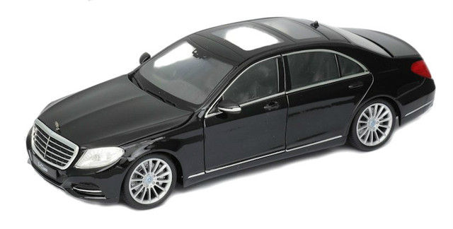 Thumbnail: MERCEDES BENZ S CLASS BLACK 1/24 SCALE DIECAST CAR MODEL BY WELLY 24051