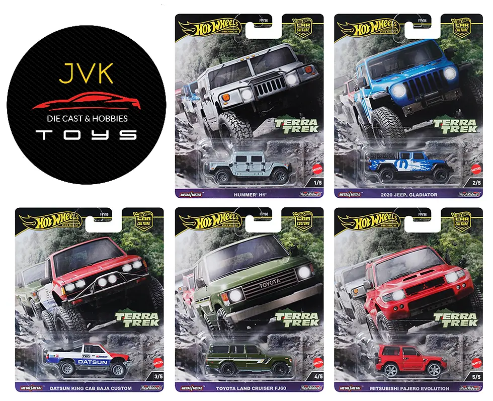TERRA TREK CAR CULTURE 2024 SET OF 5 1/64 DIECAST CAR BY HOT WHEELS FPY86-961C