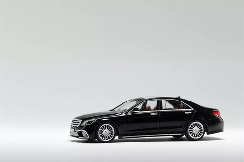 MERCEDES BENZ S65 AMG W222 BLACK 1/64 SCALE DIECAST CAR MODEL BY