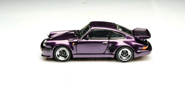 Thumbnail: PORSCHE 930 RWB PURPLE BLACK BIRD REMOVABLE TAIL 1/64 DIECAST CAR BY BSC MODELS