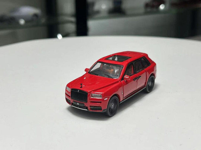 Thumbnail: ROLLS ROYCE CULLINAN RED WITH FULL OPENINGS 1/64 SCALE DIECAST CAR MODEL BY DCM