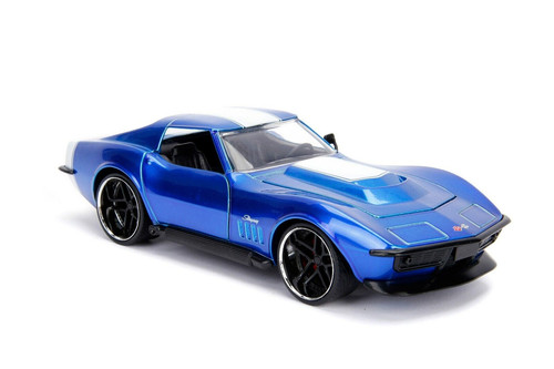 1969 CHEVROLET CORVETTE STINGRAY ZL-1 BLUE 1/24 DIECAST CAR BY