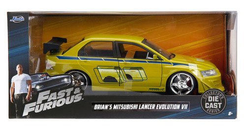 MITSUBISHI LANCER EVO III FAST & FURIOUS 1/24 DIECAST CAR BY JADA