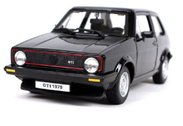 Thumbnail: 1979 VOLKSWAGEN GOLF MK1 GTI BLACK 1/24 SCALE DIECAST CAR MODEL BY BBURAGO 21089