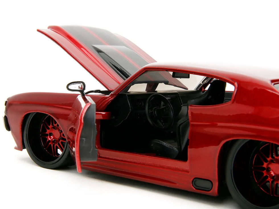 Thumbnail: 1971 CHEVROLET CHEVELLE SS PINK SLIPS 1/24 DIECAST CAR MODEL BY JADA TOYS 35191