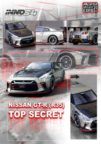 NISSAN SKYLINE GT-R R35 TOP SECRET MALAYSIA DIECAST EXPO 24 1/64