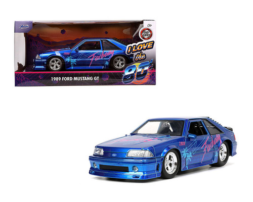 1989 FORD MUSTANG GT FOXBODY I LOVE THE 80'S 1/24 DIECAST CAR BY