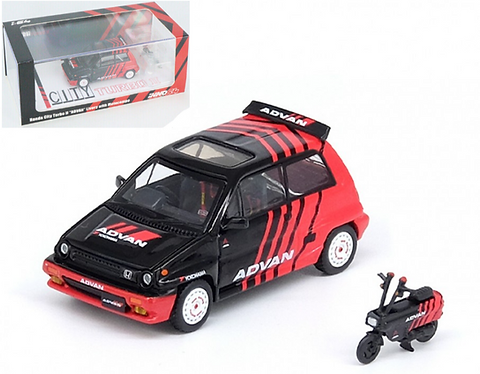 ミニカー Honda City Turbo 2 1/18 AUTOart Honda City Turbo II (Blue with Stripes) Diecast