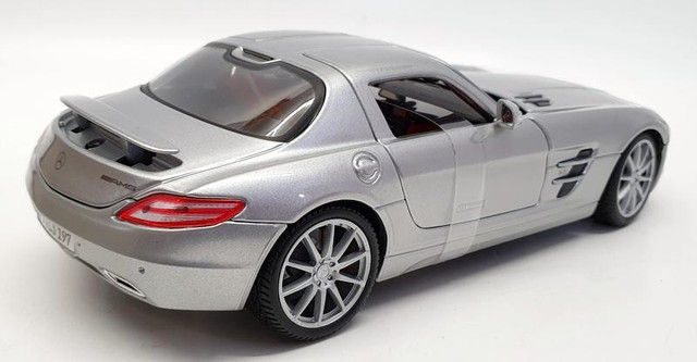 Thumbnail: MERCEDES BENZ SLS AMG SILVER METALLIC 1/18 SCALE DIECAST CAR MODEL MAISTO 31389