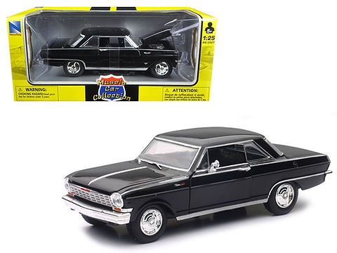 1964 CHEVROLET NOVA SS BLACK 1/25 SCALE DIECAST CAR MODEL BY